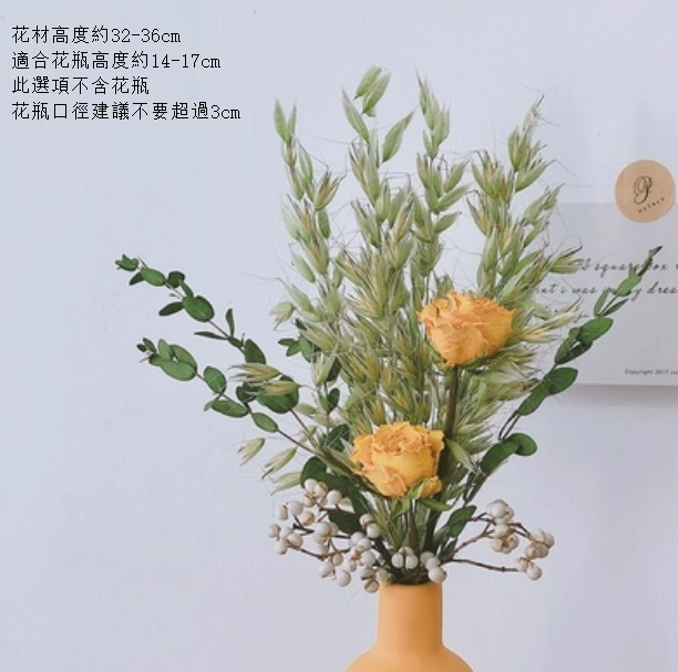 新款莫蘭迪陶瓷小花瓶幹花（不含黃瓶 金香玉白果）