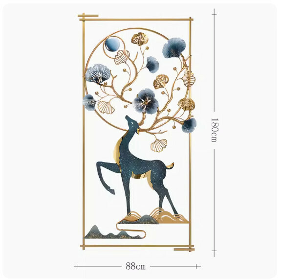 New wall hangings and wall decorations [Lucky Deer-5594 Extra Large]