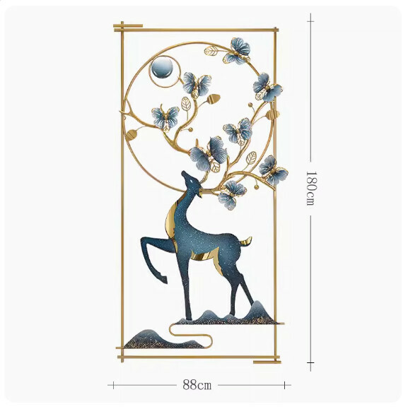 New wall hangings and wall decorations [Lucky Deer-5595 Extra Large]