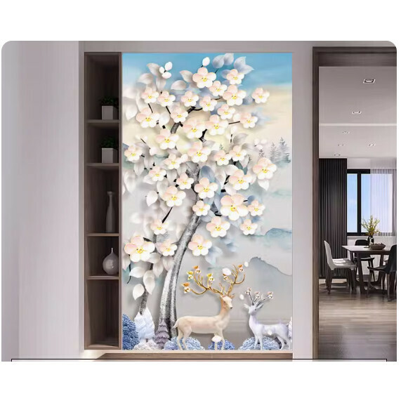 爆款裝潢壁畫貼紙 牆貼【QQ-14-福祿雙全】【超大號-寬100cm*高200cm】 