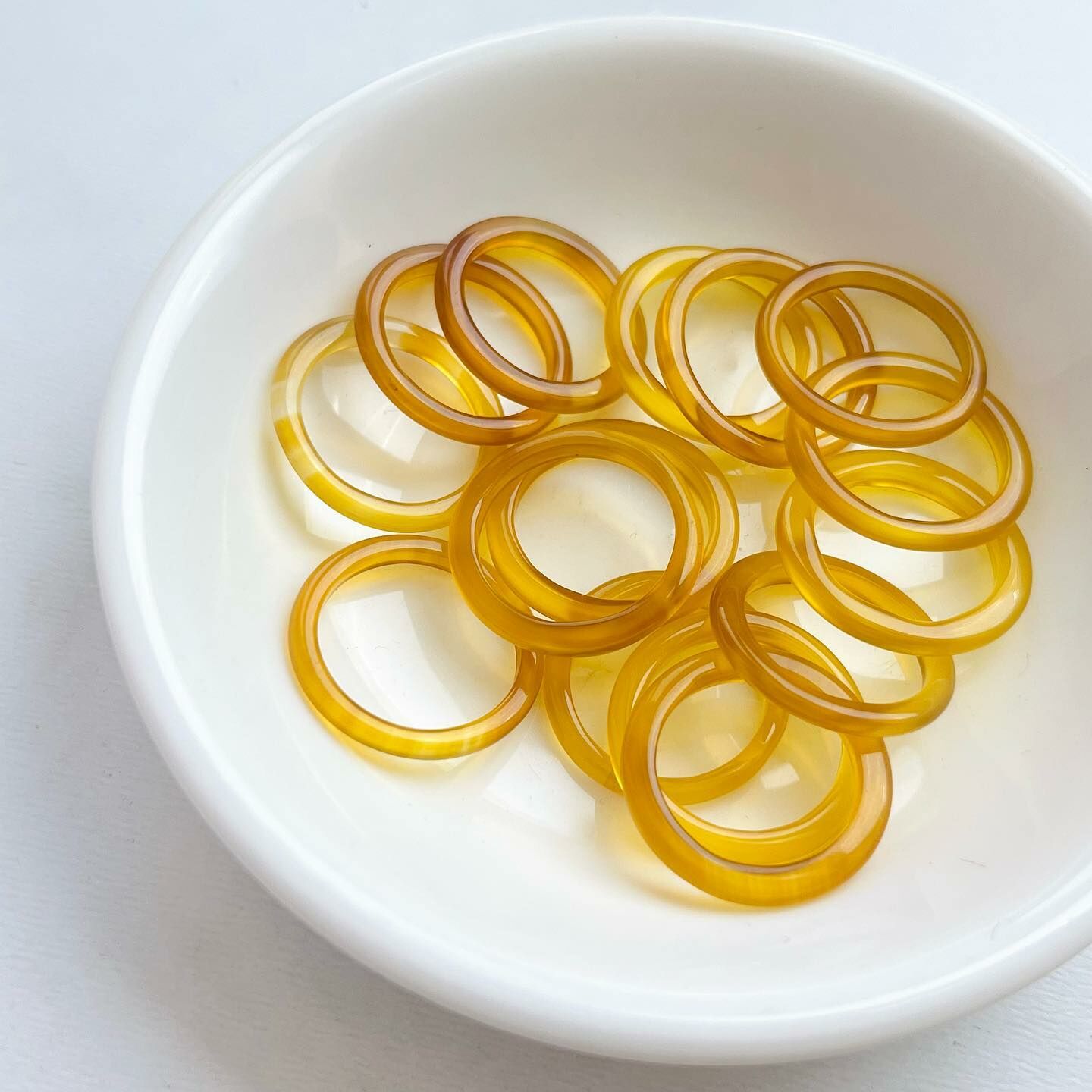 [原石] 黃瑪瑙 玉戒