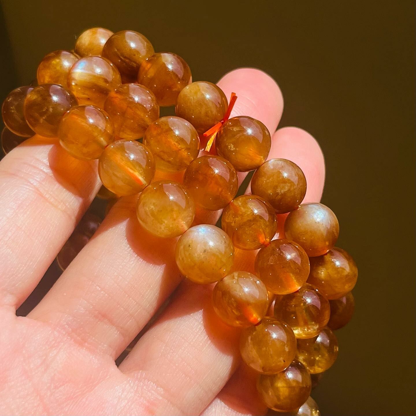 [原石] 高品 西藏拉長石 水晶手串