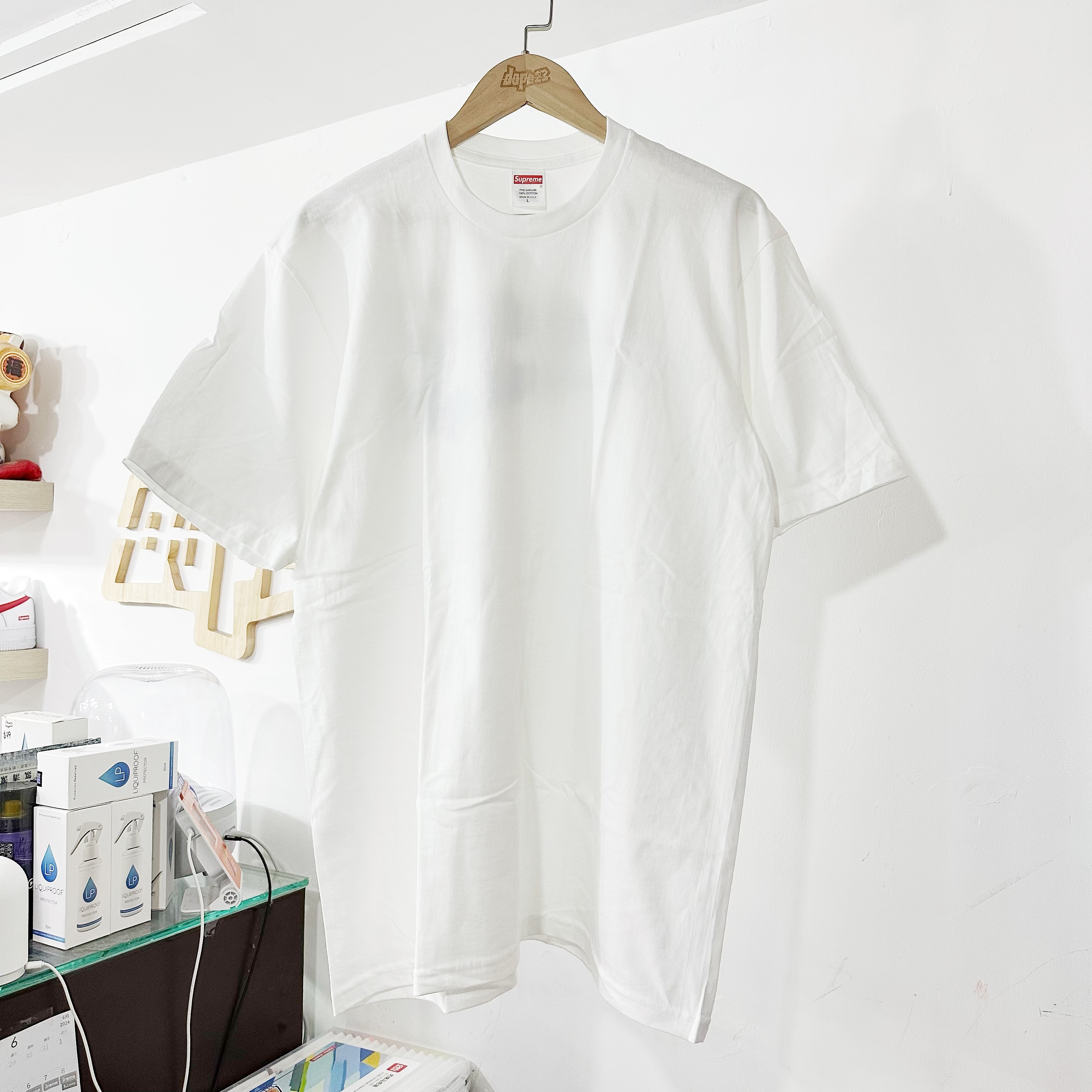 SUPREME SS24 BACKWARDS TEE WHITE