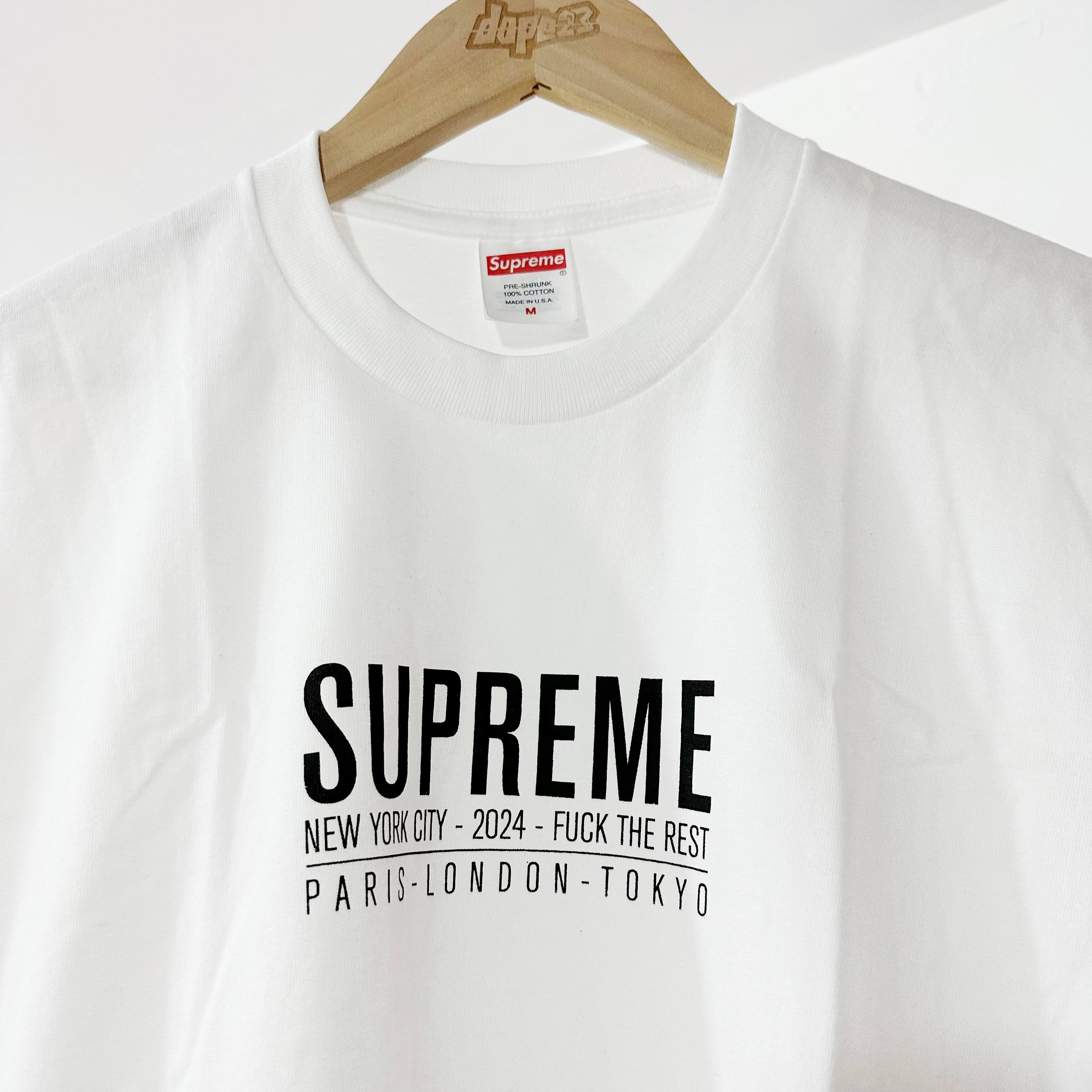 SUPREME SS24 PARIS TEE WHITE