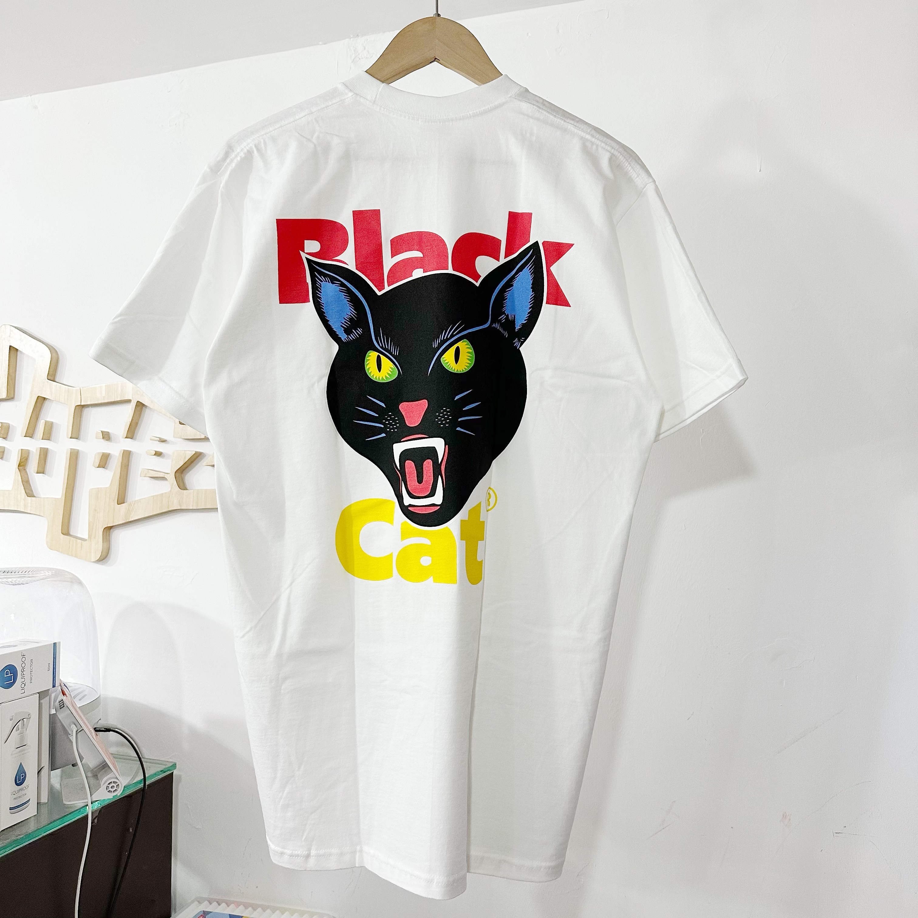 SUPREME SS24 BLACK CAT TEE WHITE