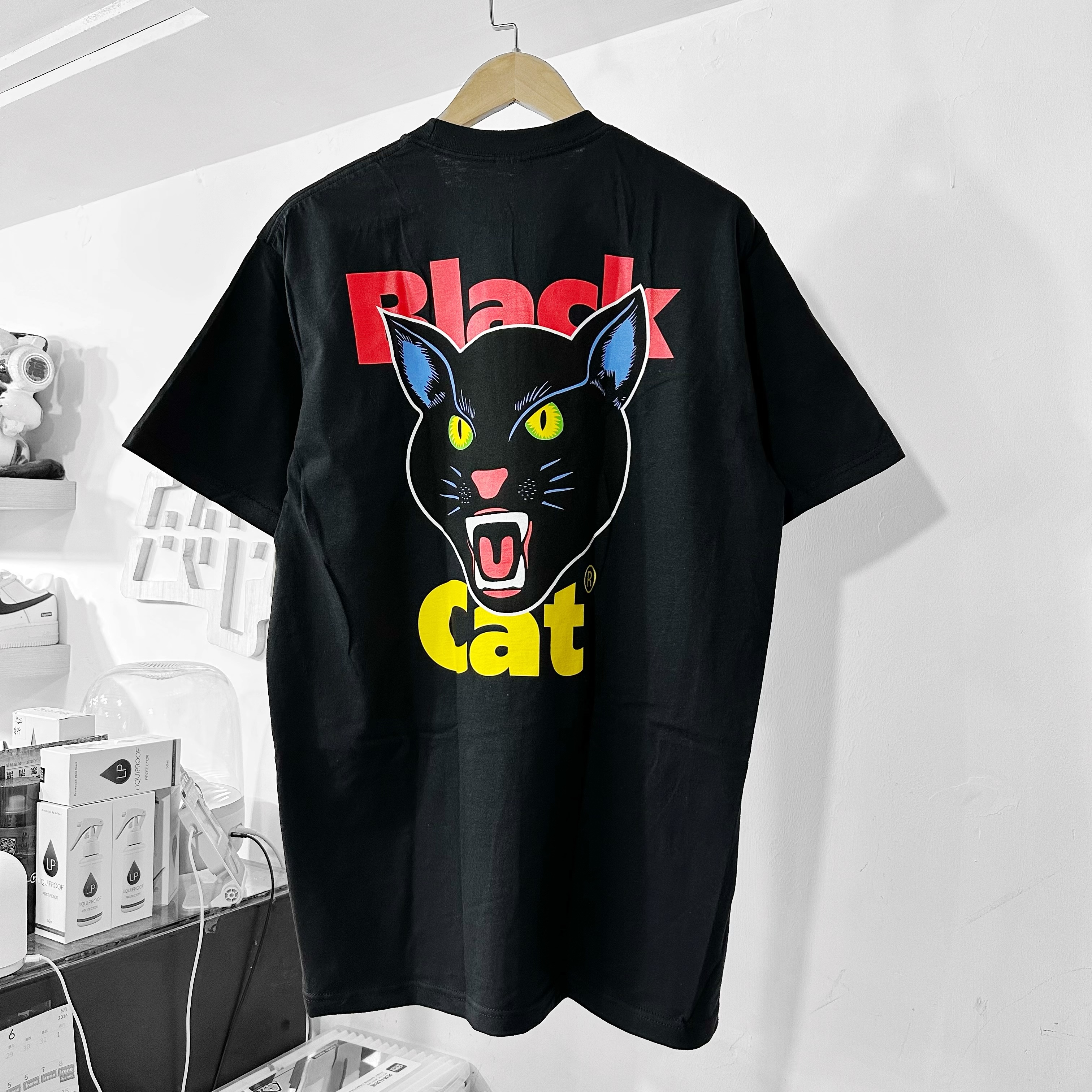 SUPREME SS24 BLACK CAT TEE BLACK