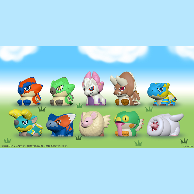 CAPCOM CFB系列 手指公仔 魔物獵人Vol. 1(一中盒10入)