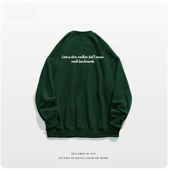 爆款圓領衛衣【M-3XL】【墨綠色-薄款】(下單後聯絡客服確認發貨尺碼) 