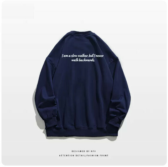 爆款圓領衛衣【M-3XL】【藏藍色-薄款】(下單後聯絡客服確認發貨尺碼) 