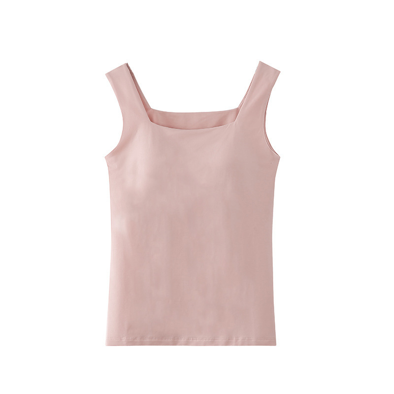 LYS - 方領莫代爾帶胸墊吊帶背心