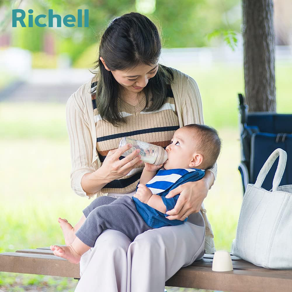 【Richell 利其爾】TA 寬口徑奶嘴 0-3M / 3-18M - 兩款規格 ( 朵朵開水杯 米飛奶瓶 替換專用 )