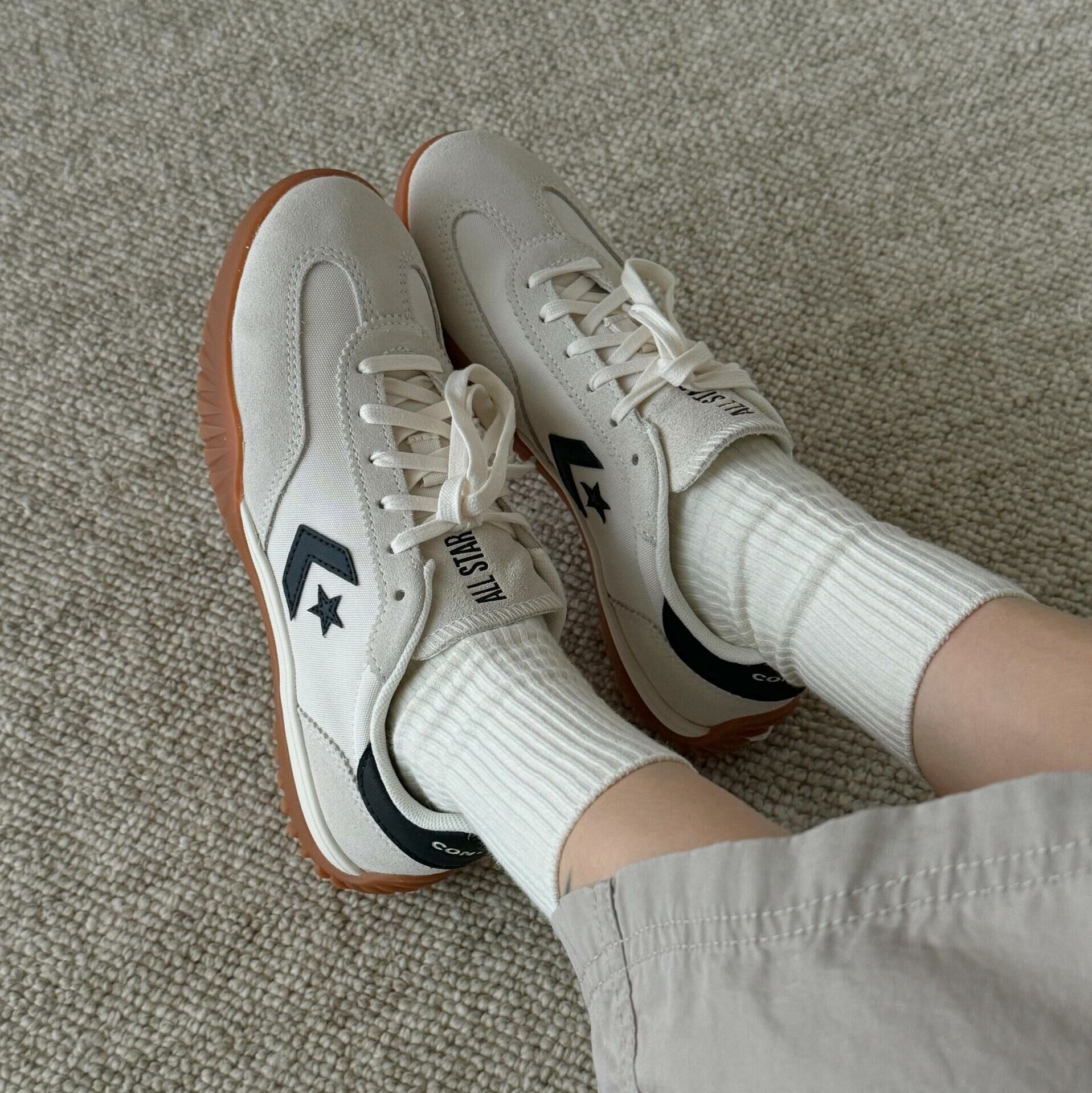 CONVERSE RUN STAR TRAINER 德訓鞋 復古 流星鞋 米白 KARINA 劉知珉 柳智敏代言同款 A08262C / 現+調