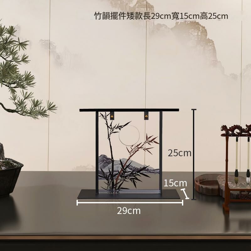 Popular new Chinese-style high-end ornaments (Chinese-style bamboo rhyme ornaments-short style)