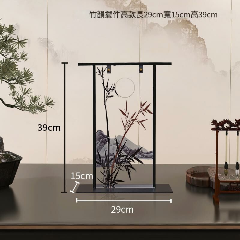 Hot new Chinese-style high-end ornaments (Chinese-style bamboo rhyme ornaments-high style)