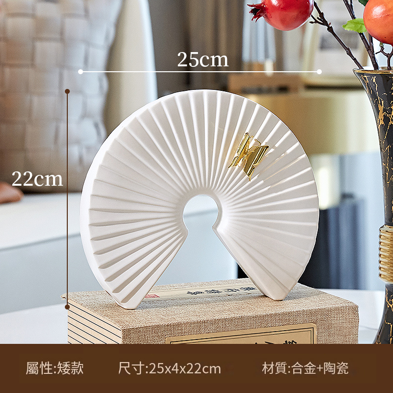 The hottest new Chinese-style high-end ornaments (Chinese-style semicircular ceramic ornaments)