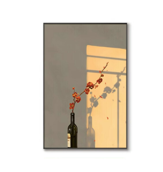 新款牆壁裝飾畫【光影02-12mm薄板】【40*60cm】【亮麗水晶膜】 