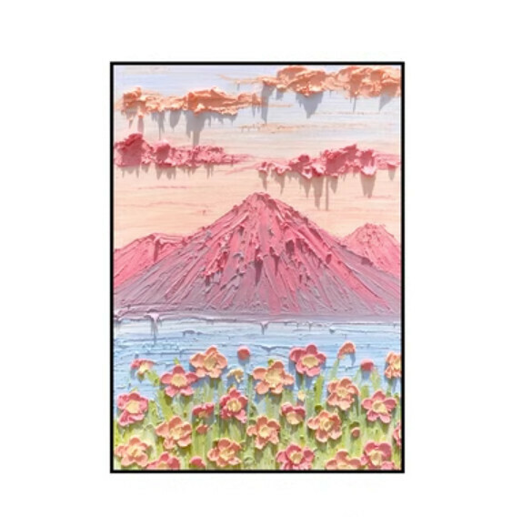 新款牆壁裝飾畫【O款-12mm薄板】【40*60cm】【亮麗水晶膜】 