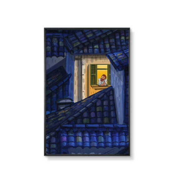 熱賣牆壁裝飾畫【H款】【30*40cm】【亮麗水晶膜】 