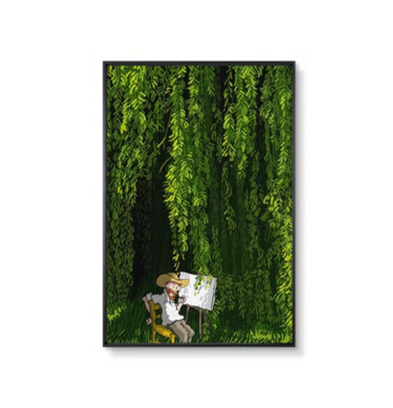 熱賣牆壁裝飾畫【S款】【40*60cm】【亮麗水晶膜】 