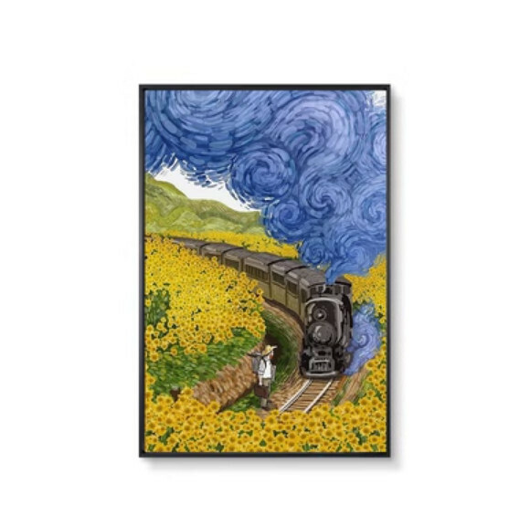 熱賣牆壁裝飾畫【J款】【60*80cm】【亮麗水晶膜】 