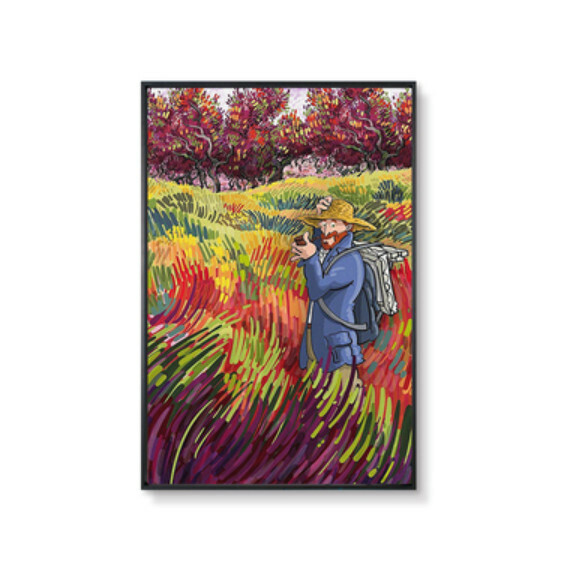 熱賣牆壁裝飾畫【F款】【60*80cm】【亮麗水晶膜】 