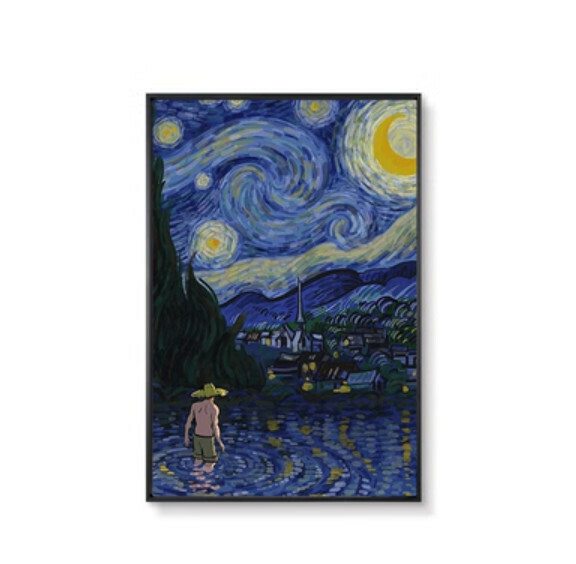 熱賣牆壁裝飾畫【A款】【60*80cm】【亮麗水晶膜】 