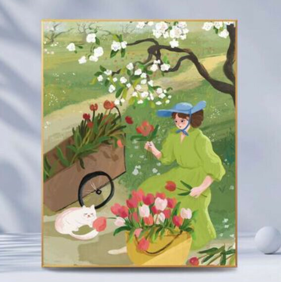 熱賣牆壁裝飾畫【H款】【30*40cm】【亮麗水晶膜】 