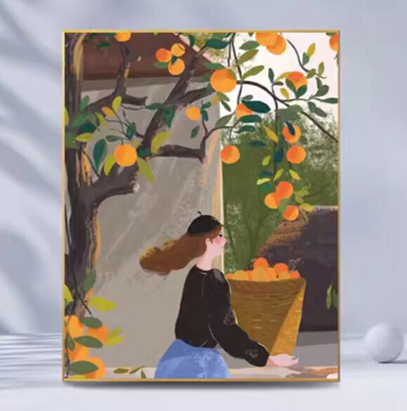 熱賣牆壁裝飾畫【A款】【40*60cm】【亮麗水晶膜】 