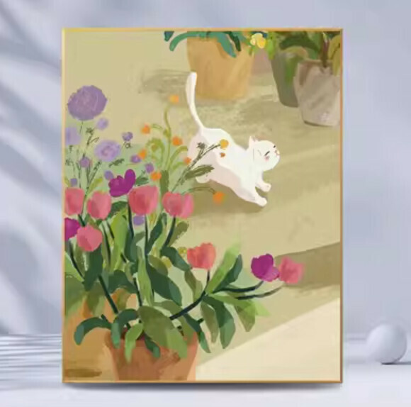 熱賣牆壁裝飾畫【B款】【40*60cm】【亮麗水晶膜】 