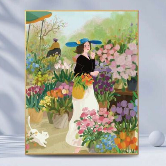 熱賣牆壁裝飾畫【D款】【40*60cm】【亮麗水晶膜】 