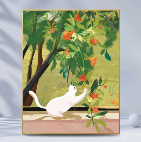 熱賣牆壁裝飾畫【F款】【40*60cm】【亮麗水晶膜】 