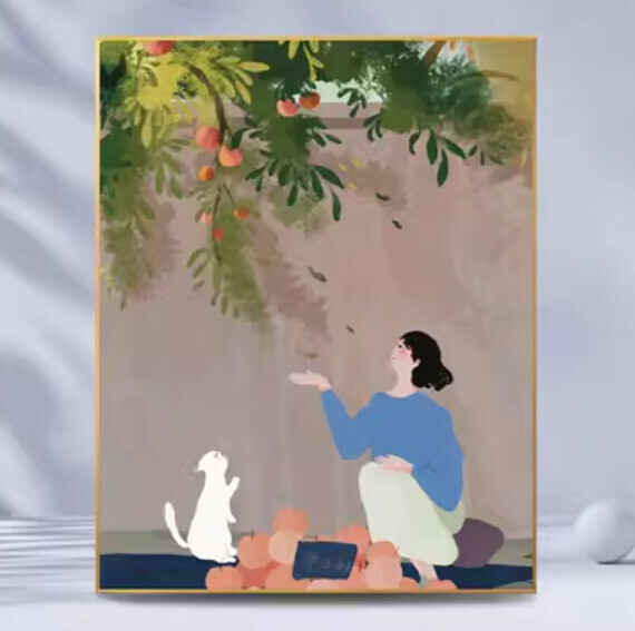 熱賣牆壁裝飾畫【M款】【50*70cm】【亮麗水晶膜】 