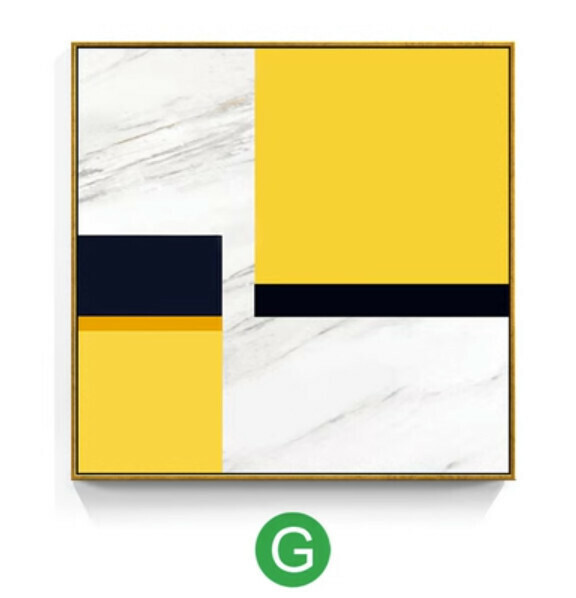 爆款裝潢掛畫【G款-金色框3.5cm厚】【70*70CM】 