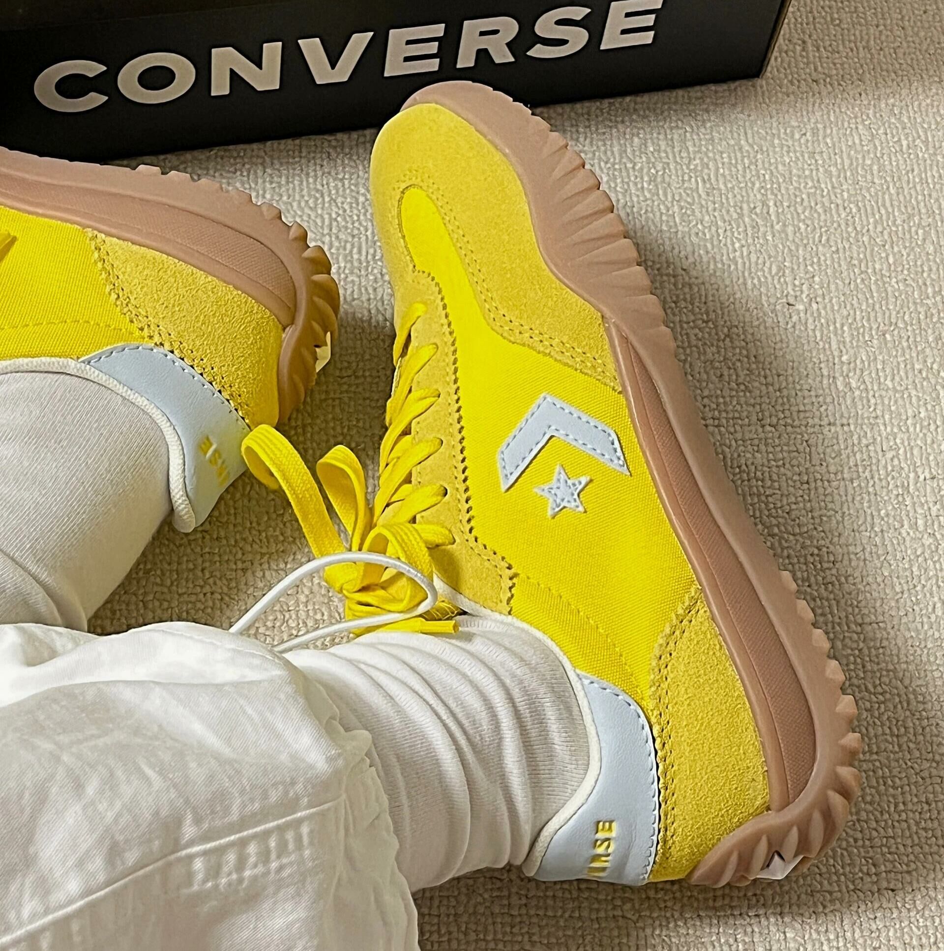 CONVERSE RUN STAR TRAINER 德訓鞋 復古 流星鞋 黃色 KARINA 劉知珉 柳智敏代言同款 A10373C / 預購