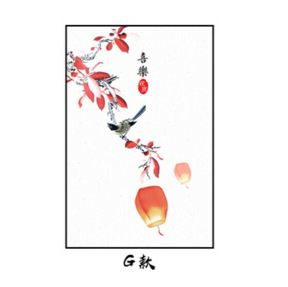 爆款裝潢掛畫【G款-黑色框3.5cm厚】【50*70CM】 