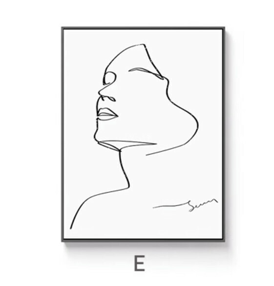 熱推裝潢掛畫【E款-黑色框3.5cm厚】【30*40CM】 