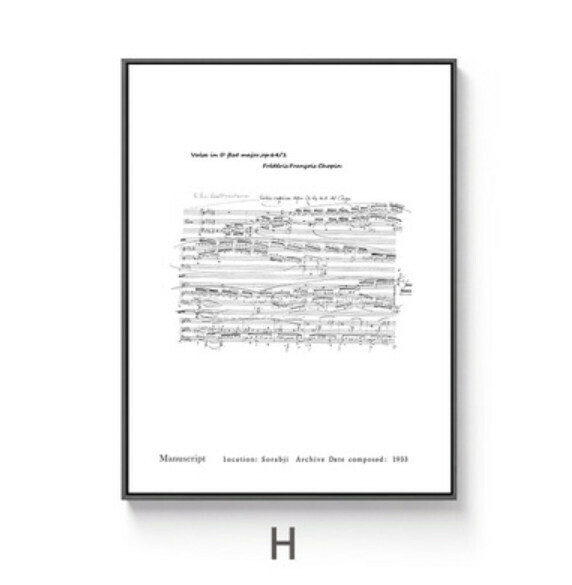 熱推裝潢掛畫【H款-黑色框3.5cm厚】【50*70CM】 