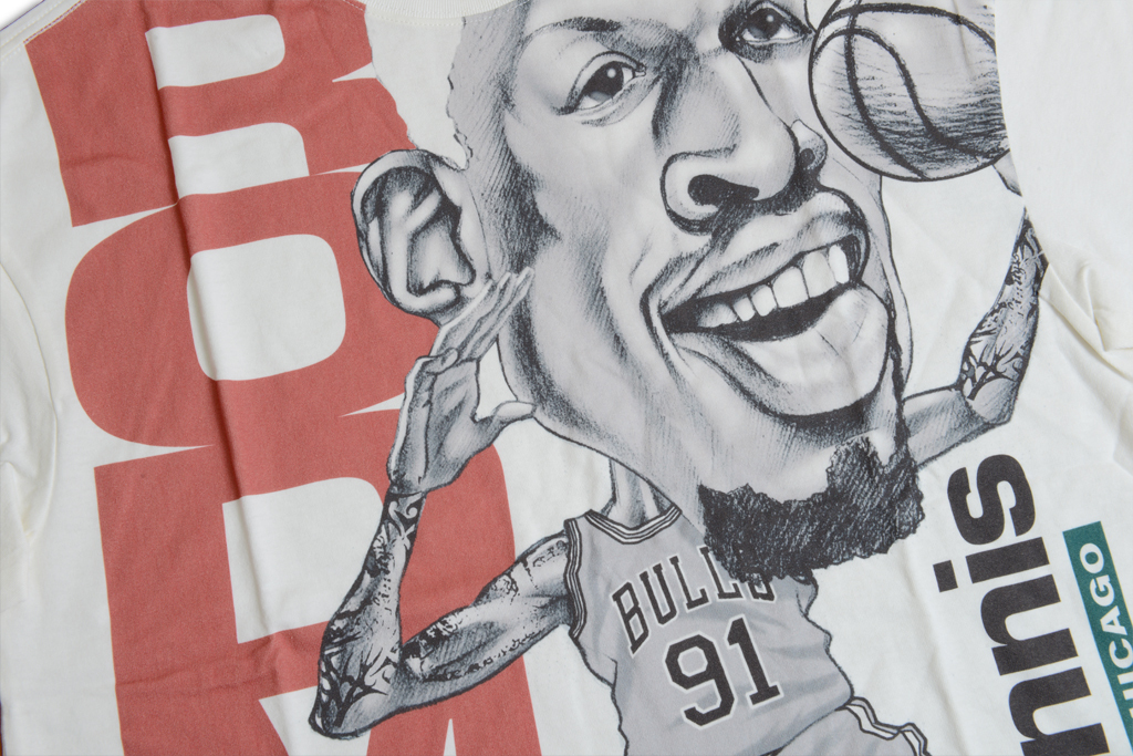 Mitchell & Ness 芝加哥公牛隊 Dennis Rodman Blockade 高磅數 寬版 T-Shirt
