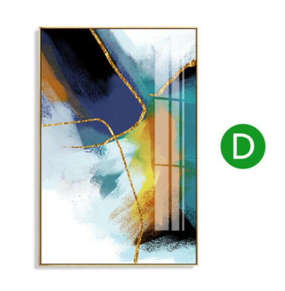 熱推裝潢掛畫【D款-金色框3.5cm厚】【40*60CM】 