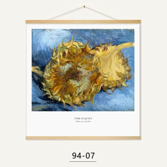 熱推裝潢掛畫【94-07款-（實木軸+布藝畫）】【61*61CM】 
