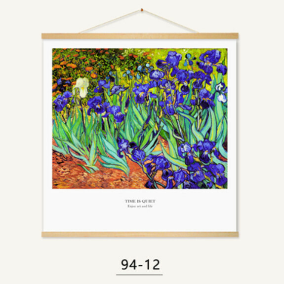 熱推裝潢掛畫【94-12款-（實木軸+布藝畫）】【61*61CM】 