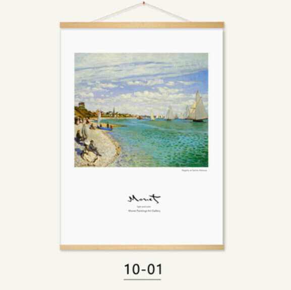 熱推裝潢掛畫【10-01款-（實木軸+布藝畫）】【41*61CM】 