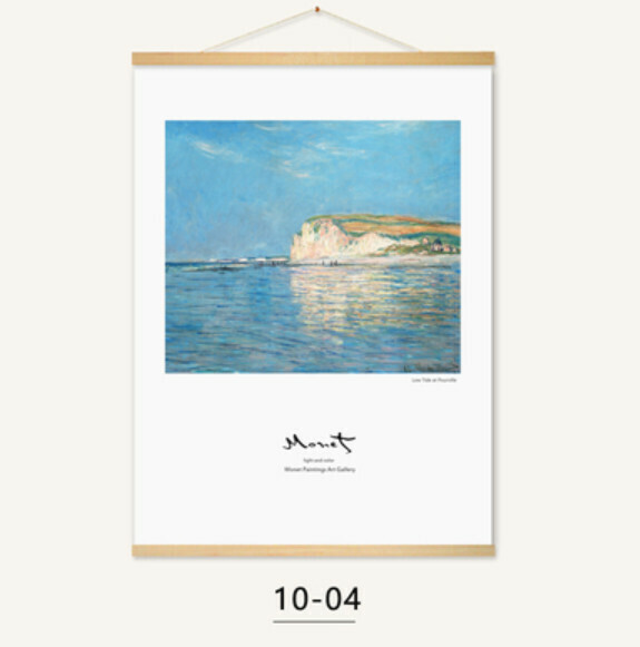 熱推裝潢掛畫【10-04款-（實木軸+布藝畫）】【51*71CM】 