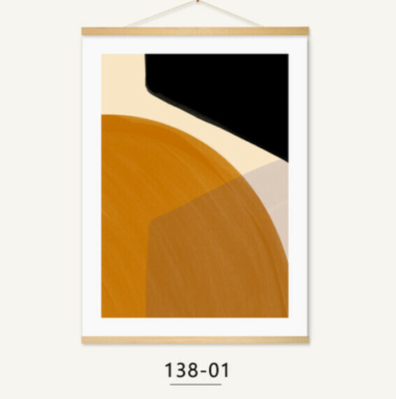熱推裝潢掛畫【138-01款-（實木軸+布藝畫）】【61*81CM】 