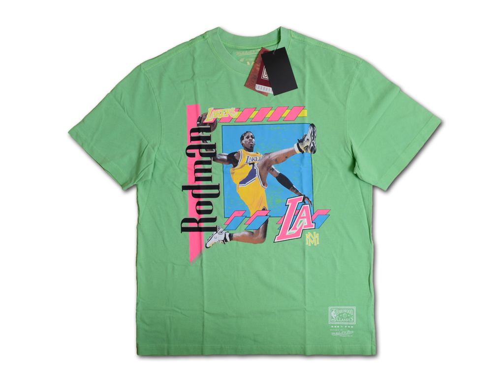 Mitchell & Ness 洛杉磯湖人隊 Dennis Rodman Player Vibe 高磅數 寬版 T-Shirt