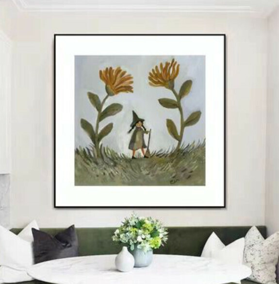 熱推裝潢掛畫【V款-黑色框3.5cm厚】【60*60CM】 