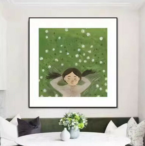 熱推裝潢掛畫【A款-黑色框3.5cm厚】【80*80CM】 