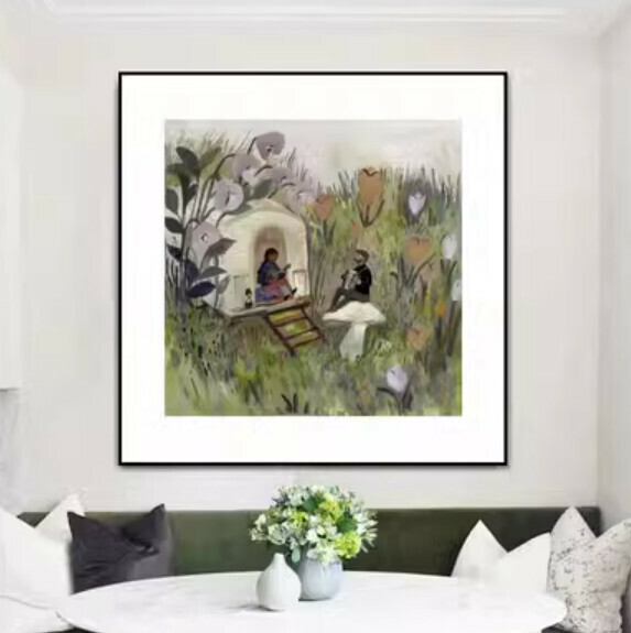 熱推裝潢掛畫【Y款-黑色框3.5cm厚】【80*80CM】 