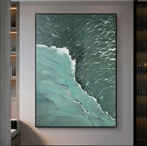 熱推裝潢掛畫【A款-(亮麗水晶膜-黑邊)】【70*90CM】【25mm厚板】 