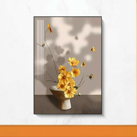 熱推裝潢掛畫【C款-(亮麗水晶膜-黑邊)】【30*40CM】【25mm厚板】 